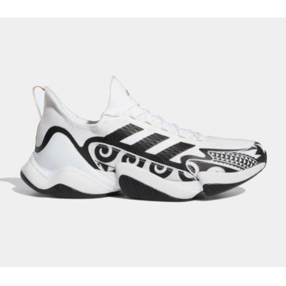 adidas Other - Adidas Mens Shoes Sneakers Polynesian Bowl Size 8.5 Black/White Shoes